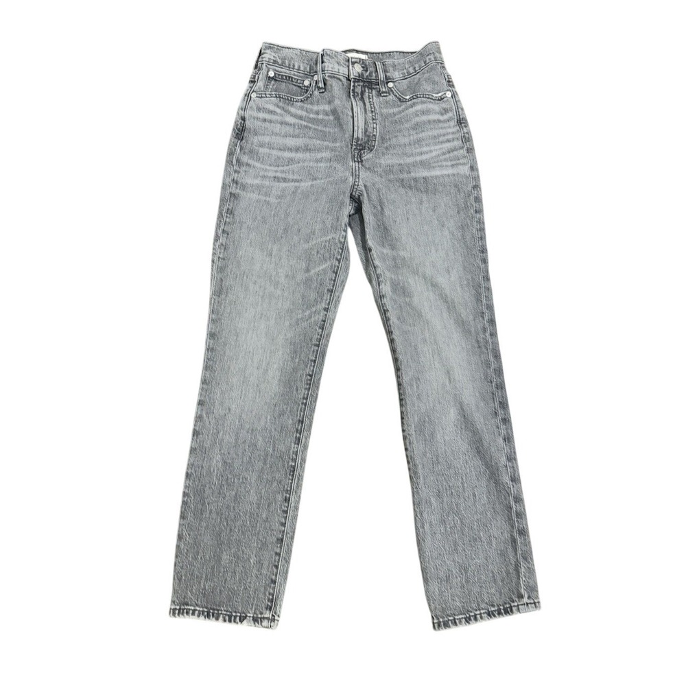 Madewell The Perfect Vintage Jean‎ Women's 26 Black Wash High Rise Straight Leg